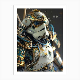 Stormtropper As A Vintagepunk Samurai 25 Art Print