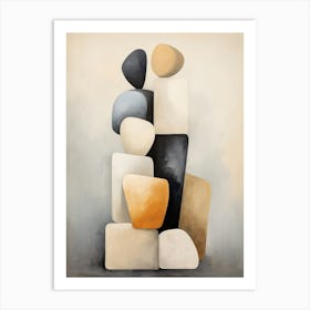 Stacked Stones Abstract Art Art Print