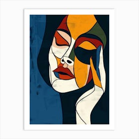 Abstract - Woman'S Face 1 Art Print