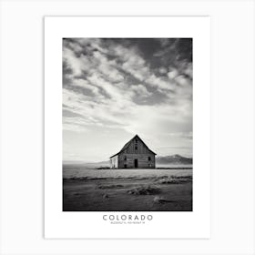 Poster Of Colorado, Black And White Analogue Photograph 4 Art Print