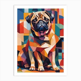 Pug Painting Art Print