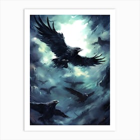 Ravens Art Print