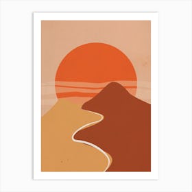 Desert Sun Art Print