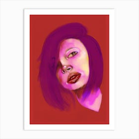 red portrait 2 Art Print