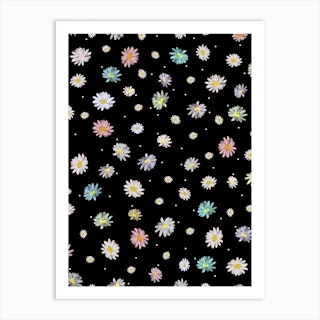 Pastel Daisies Art Print