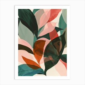 Abstract Leaves 29 Art Print