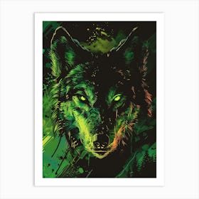 Wolf Painting Art Print