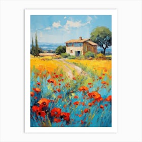 Poppies In The Field 6 Art Print