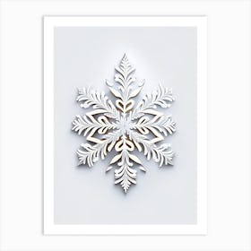 Cold, Snowflakes, Marker Art 4 Art Print