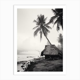 Samoa, Black And White Analogue Photograph 2 Art Print
