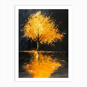 Tree In Water Art Print