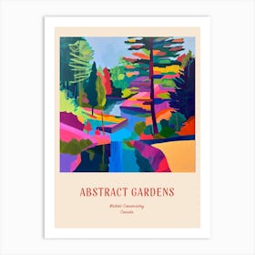 Colourful Gardens Muttart Conservatory Canada 1 Red Poster Art Print