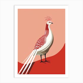 Minimalist Pheasant 4 Illustration Art Print