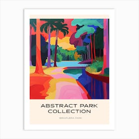 Abstract Park Collection Poster Ibirapuera Park Recife Brazil 2 Art Print