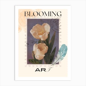 Blooming Feather Art Print