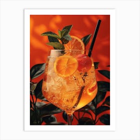 Aperol Spritz Orange 2 Art Print