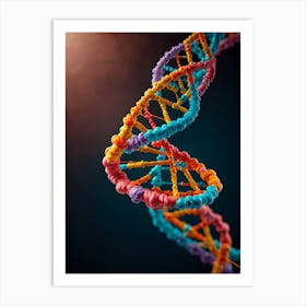 Dna Molecule Art Print