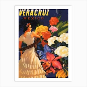 Woman From Veracruz, Mexico Art Print