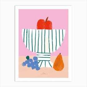 Bowl Of Fruits Art Print