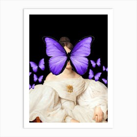 Butterfly Lady 1 Art Print