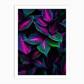 Colourful Leaves 2 Art Print