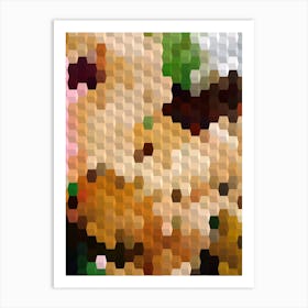 Abstract Pixel Art 1 Art Print