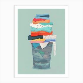 Pile Of Clothes 11 Art Print