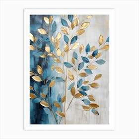 Gold Leaf Painting 1 Art Print