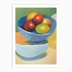 Loquat Bowl Of fruit Art Print