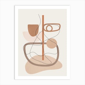 Abstract Line Movement I Art Print