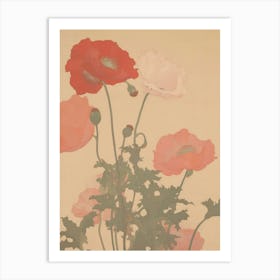 Muted Tones Flowers 5 Art Print