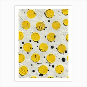 Yellow Dots 2 Art Print