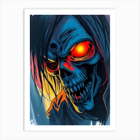 Ghoul Skull Art Print