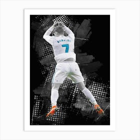 Cristiano Ronaldo Madrid Art Print