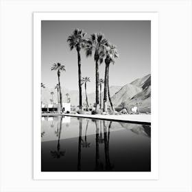 Palm Springs Black And White Analogue Photograph 4 Art Print