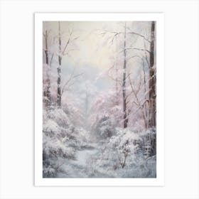 Dreamy Winter Painting Muir Woods National Park United States 1 Art Print