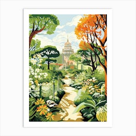 Dumbarton Oaks Usa Modern Illustration 4 Art Print