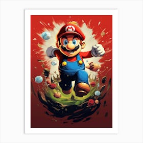 Mario Bros 35 Art Print