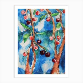 Cherry Classic Fruit Art Print