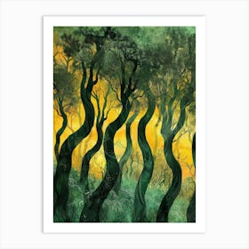 Trees In The Forest 1 Art Print