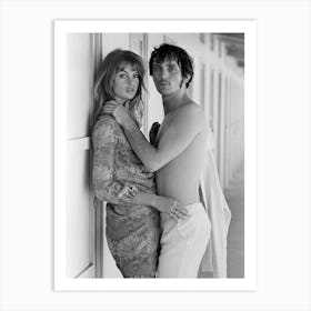 Jean Shrimpton And Terence Stamp In Italy, 1986 Art Print