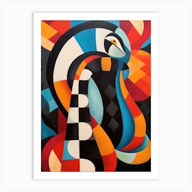 Snake Geometric Abstract 8 Art Print