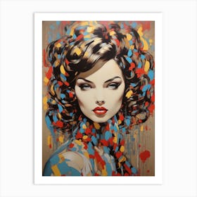 Splatter Girl Art Print