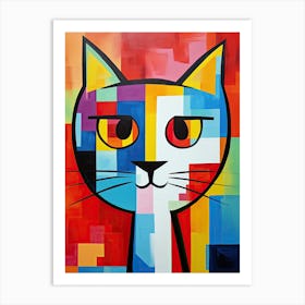Kitty Cat minimalism poster Art Print