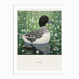 Ohara Koson Inspired Bird Painting Duck 4 Poster Art Print