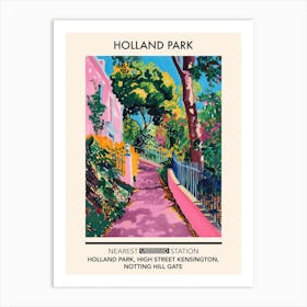 Holland Park London Parks Garden 3 Art Print