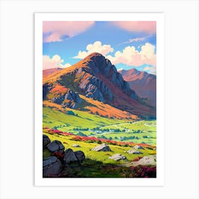 Landscape In The Mountains Art Print