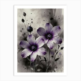 Purple Flowers 3 Art Print