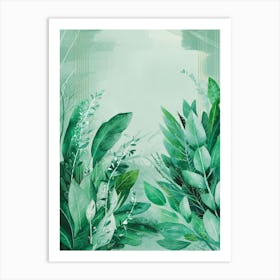 Green Leaves Art Print