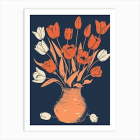 Tulips In A Vase 27 Art Print